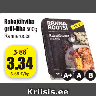 Allahindlus - Rabajõhvika grill-liha