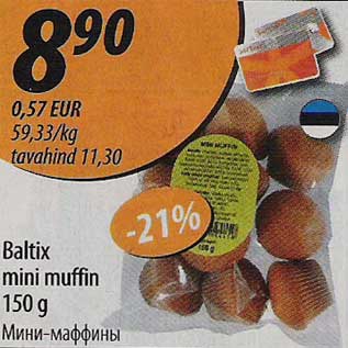 Allahindlus - Baltix mini muffin