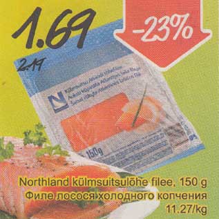 Allahindlus - Northland külmsuitsulõhe filee, 150 g