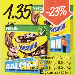 Allahindlus - Hommikusöök Nestle