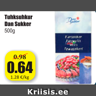 Allahindlus - Tuhksuhkur Dan Sukker 500 g