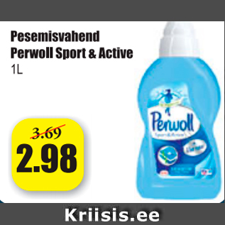 Allahindlus - Pesemisvahend Perwoll Sport & Active 1 l