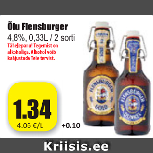 Allahindlus - Õlu Flensburger