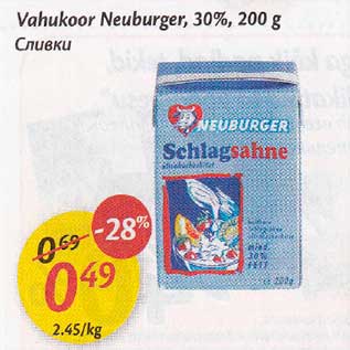 Allahindlus - Vahukoor Neuburger