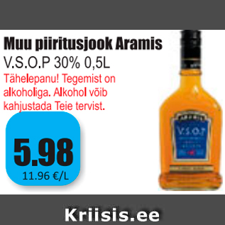 Allahindlus - Muu piiritusjook Aramis V.S.O.P.