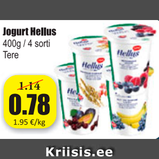 Allahindlus - Jogurt Hellus