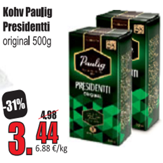 Allahindlus - Kohv Paulig Presidentti