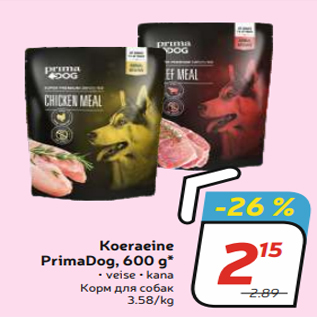 Allahindlus - Koeraeine PrimaDog, 600 g*