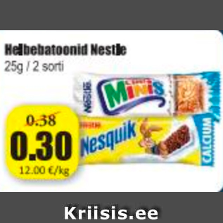 Allahindlus - Helbebatoonid Nestle