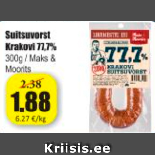 Allahindlus - Suitsuvorst Krakovi 77,7%