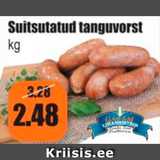 Allahindlus - Suitsutatud tanguvorst kg