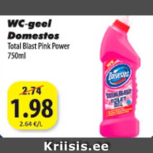 Allahindlus - WC-geel Domestos