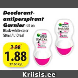 Allahindlus - Deodorantantiperspirant Garnier