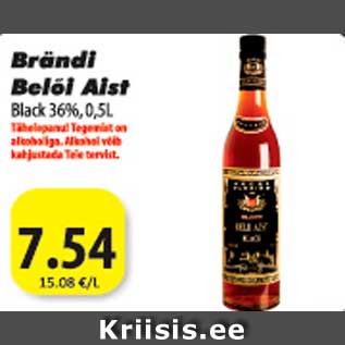 Allahindlus - Brändi Belõi Aist Black 36%,0,5L