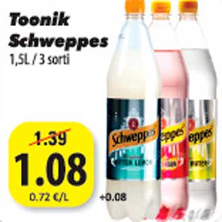 Allahindlus - Toonik Schweppes 1,5L