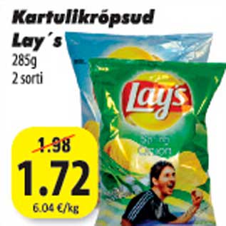 Allahindlus - Kartulikrõpsud Lay"s 285g