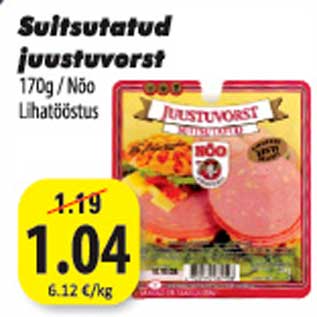 Allahindlus - Suitsutatud juustuvorst 170 g