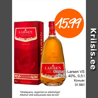 Allahindlus - Cognac Larsen VS Viking