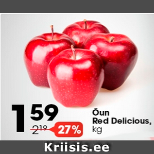 Allahindlus - Õun Red Delicious,kg