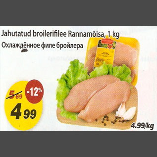 Allahindlus - Jahutatud broilerifilee Rannamõisa