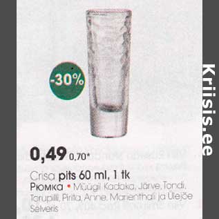 Allahindlus - Crisa pits 60 ml, l tk