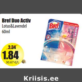 Allahindlus - Bref Duo Activ Lotus&Lavendel 60ml