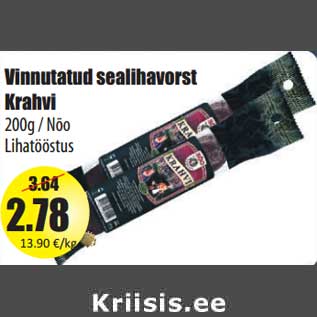 Allahindlus - Vinnutatud sealihavorst Krahvi