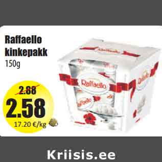 Allahindlus - Raffaello kinkepakk 150g