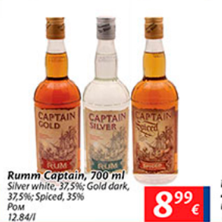 Allahindlus - Rumm Captain, 700 ml