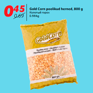 Allahindlus - Gold Corn poolikud herned, 800 g