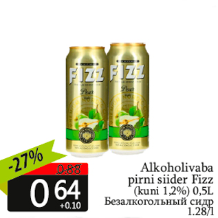 Allahindlus - Alkoholivaba pirni siider Fizz