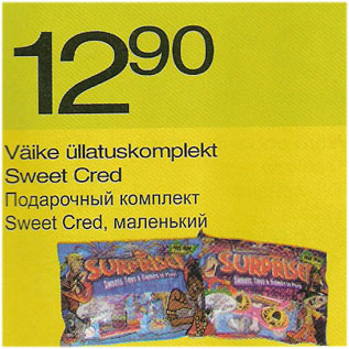 Allahindlus - Väike üllatuskomplekt Sweet Cred