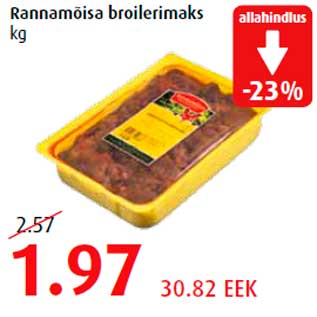 Allahindlus - Rannamõisa broilerimaks kg