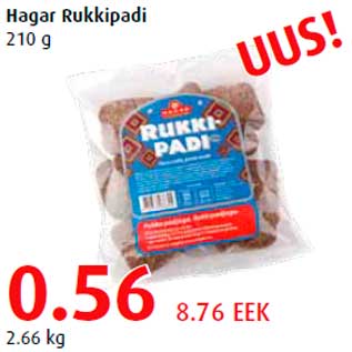 Allahindlus - Hagar Rukkipadi 210 g