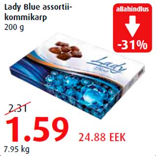 Allahindlus - Lady Blue assortiikommikarp 200 g