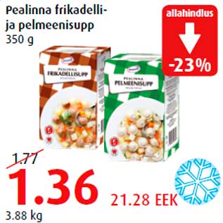 Allahindlus - Pealinna frikadellija pelmeenisupp 350 g