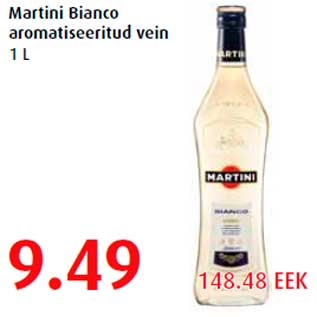 Allahindlus - Martini Bianco aromatiseeritud vein 1 L