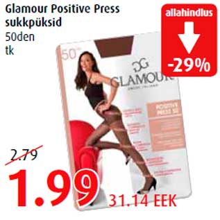 Allahindlus - lamour Positive Press sukkpüksid 50den tk