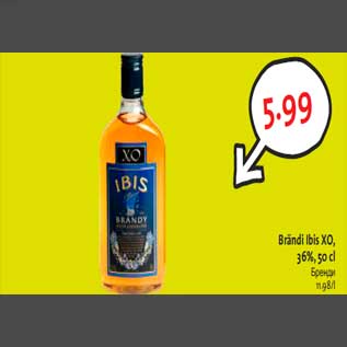 Allahindlus - Brändi Ibis XO, 36%, 50 cl