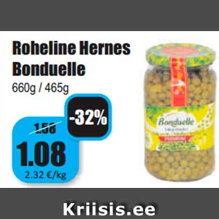 Allahindlus - Roheline Hernes Bonduelle