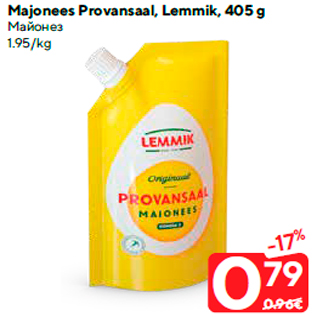 Allahindlus - Majonees Provansaal, Lemmik, 405 g