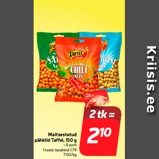 Allahindlus - Maitsestatud pähklid Taffel, 150 g