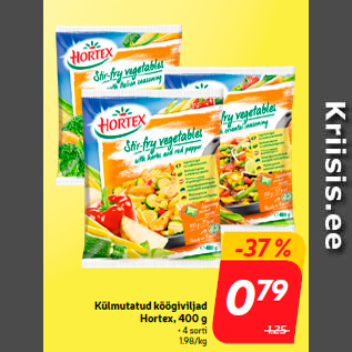 Allahindlus - Külmutatud köögiviljad Hortex, 400 g