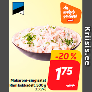 Allahindlus - Makaroni-singisalat Rimi kokkadelt, 500 g