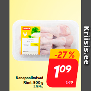 Allahindlus - Kanapoolkoivad Rimi, 500 g