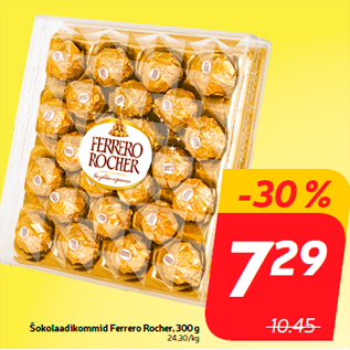 Allahindlus - Šokolaadikommid Ferrero Rocher, 300 g