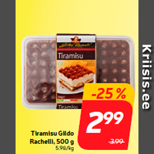 Allahindlus - Tiramisu Gildo Rachelli, 500 g