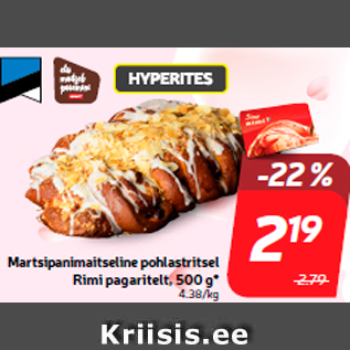 Allahindlus - Martsipanimaitseline pohlastritsel Rimi pagaritelt, 500 g*