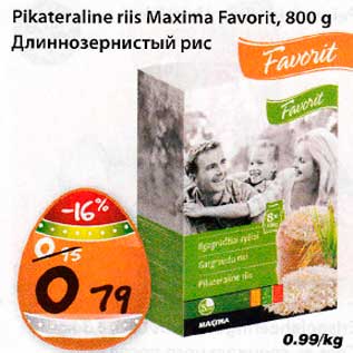 Allahindlus - Pikateraline riis Maxima Favorit, 800g