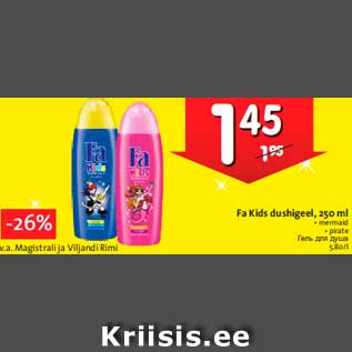 Allahindlus - Fa Kids dushigeel, 250 ml